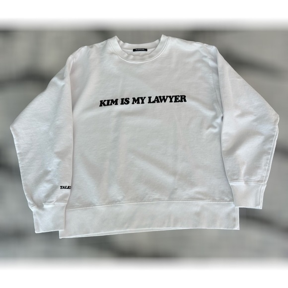 Talentless “Kim is my Lawyer” Sweatshirt. NWOT. Size S/M - Picture 4 of 9